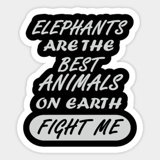 elephant trunk Africa safari animal saying Sticker